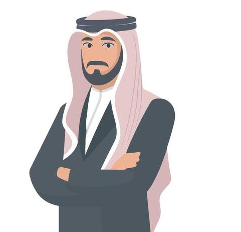 saudi arabia business man flat illustration isolated on white background vector 1 saudi arabia business man flat illustration isolated on white background vector 1